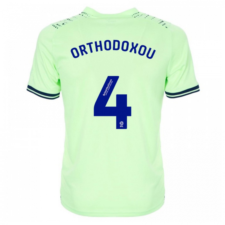 Kinder Francesca Orthodoxou #4 Marine Auswärtstrikot Trikot 2023/24 T-Shirt