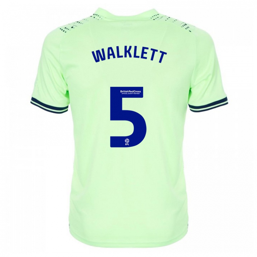 Kinder Kerry Walklett #5 Marine Auswärtstrikot Trikot 2023/24 T-Shirt