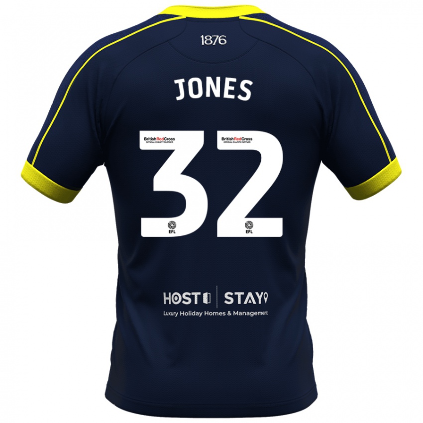 Kinder Jamie Jones #32 Marine Auswärtstrikot Trikot 2023/24 T-Shirt