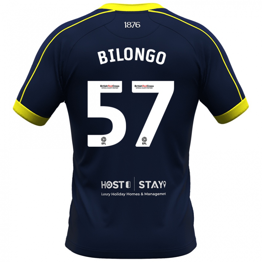 Kinder Bryant Bilongo #57 Marine Auswärtstrikot Trikot 2023/24 T-Shirt