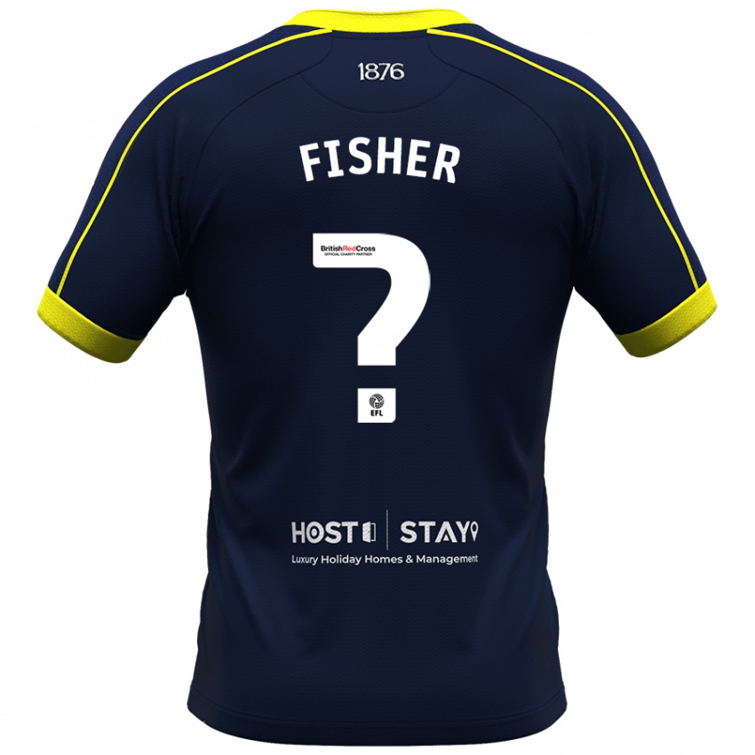 Kinder Nathan Fisher #0 Marine Auswärtstrikot Trikot 2023/24 T-Shirt