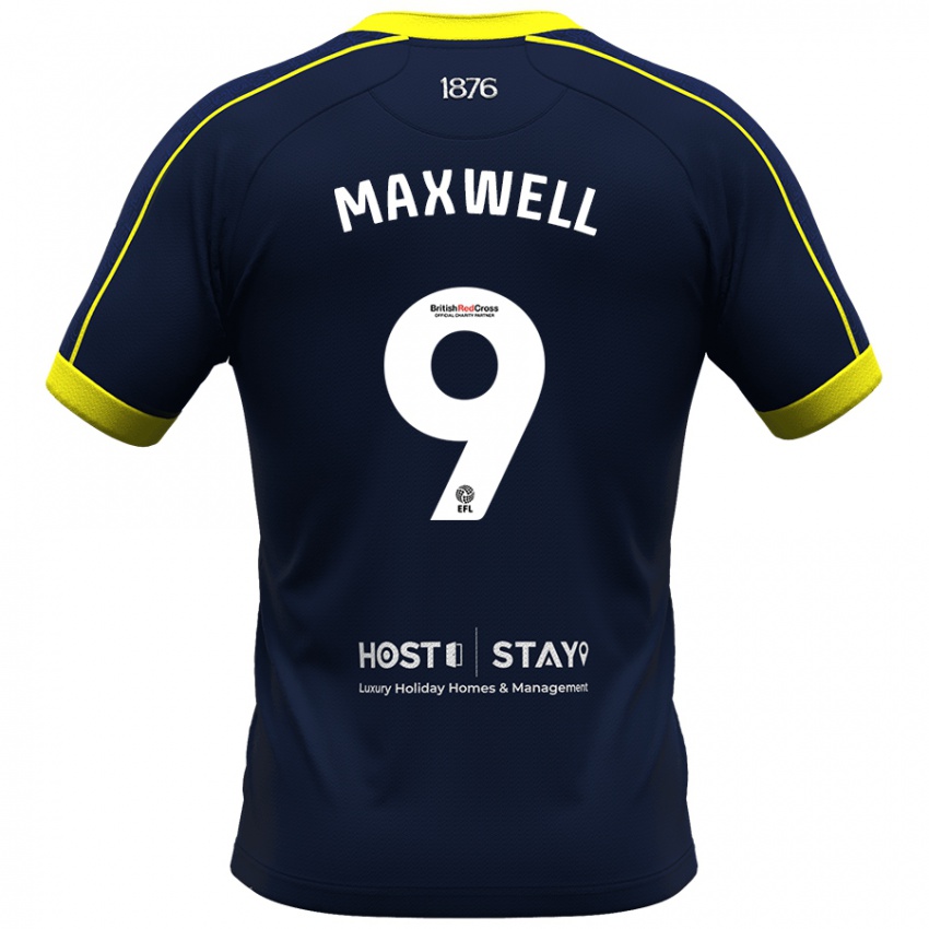 Kinder Armani Maxwell #9 Marine Auswärtstrikot Trikot 2023/24 T-Shirt