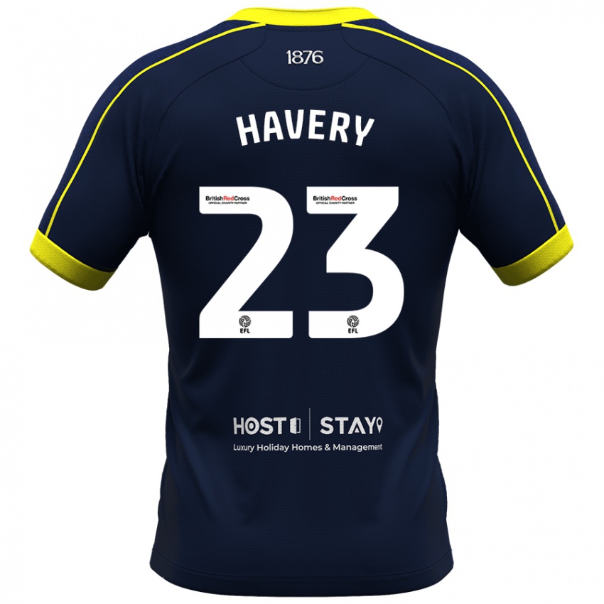 Kinder Nicole Havery #23 Marine Auswärtstrikot Trikot 2023/24 T-Shirt