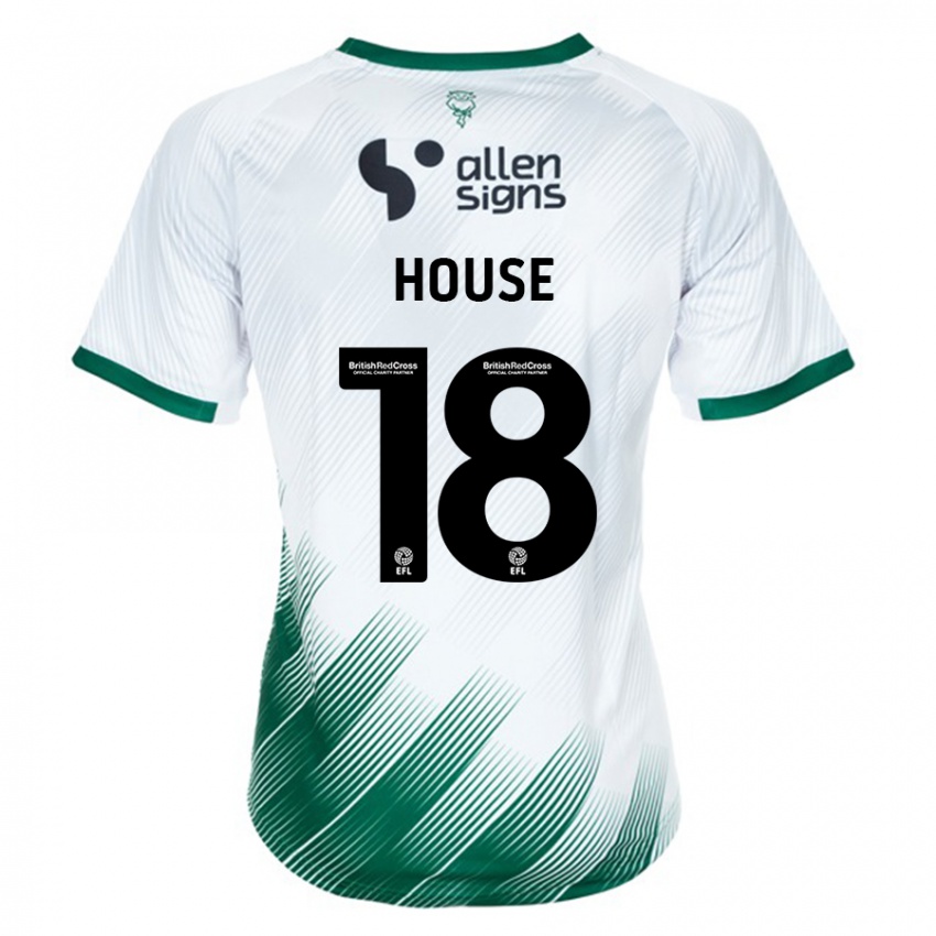 Kinder Ben House #18 Weiß Auswärtstrikot Trikot 2023/24 T-Shirt