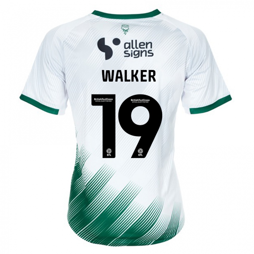 Kinder Tyler Walker #19 Weiß Auswärtstrikot Trikot 2023/24 T-Shirt