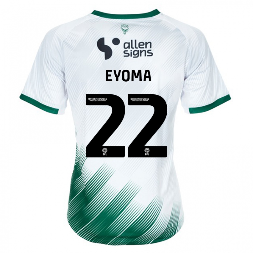 Kinder Timothy Eyoma #22 Weiß Auswärtstrikot Trikot 2023/24 T-Shirt