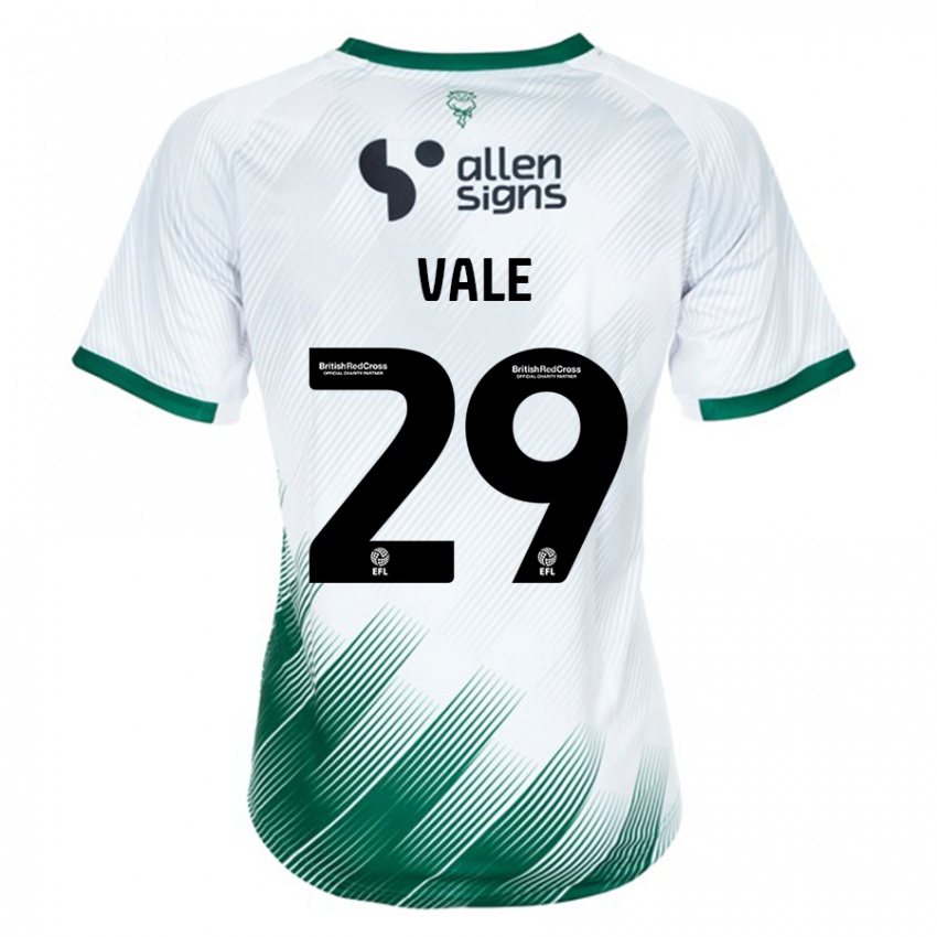 Kinder Jack Vale #29 Weiß Auswärtstrikot Trikot 2023/24 T-Shirt