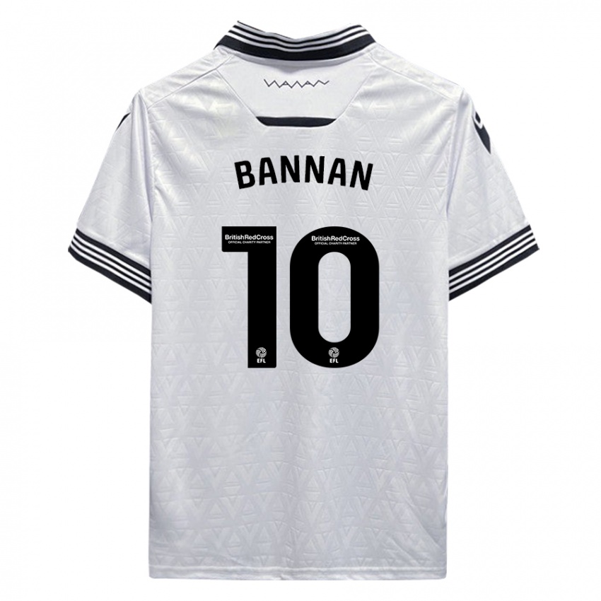 Kinder Barry Bannan #10 Weiß Auswärtstrikot Trikot 2023/24 T-Shirt