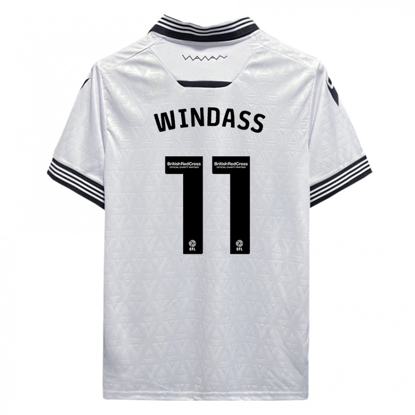 Kinder Josh Windass #11 Weiß Auswärtstrikot Trikot 2023/24 T-Shirt