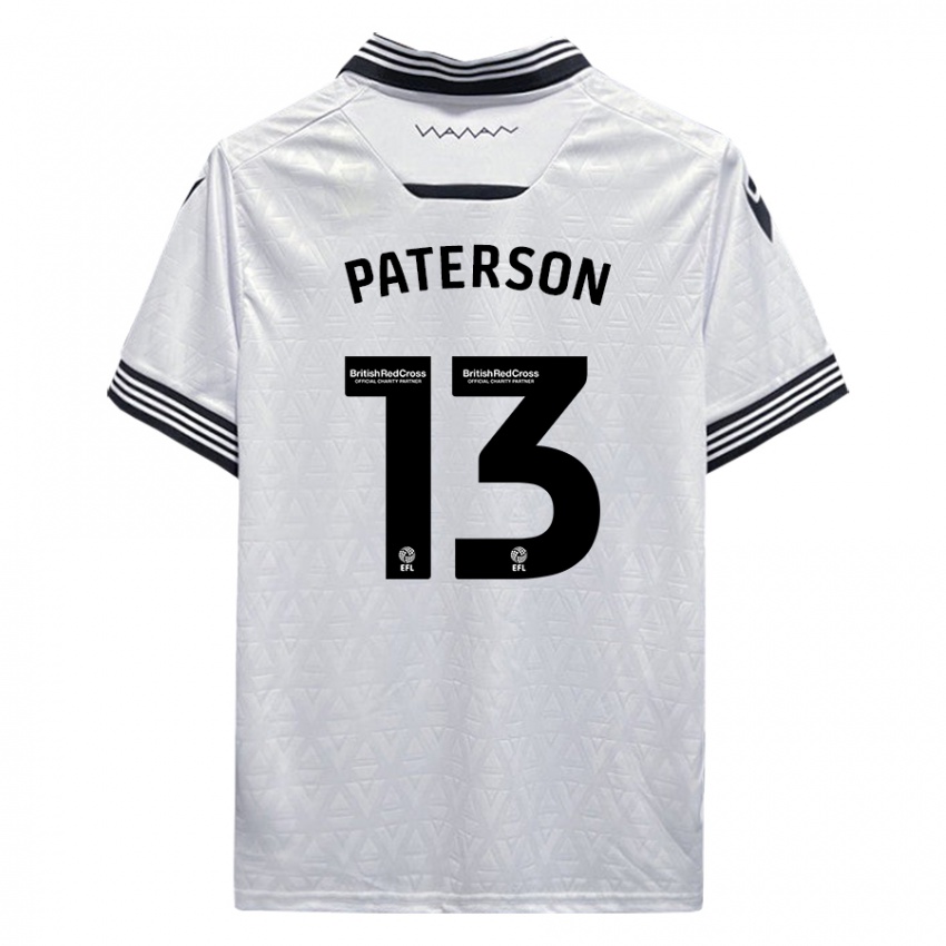 Kinder Callum Paterson #13 Weiß Auswärtstrikot Trikot 2023/24 T-Shirt