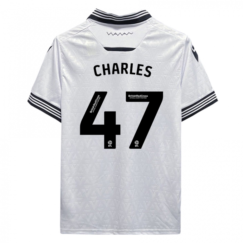 Kinder Pierce Charles #47 Weiß Auswärtstrikot Trikot 2023/24 T-Shirt