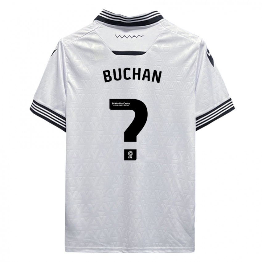 Kinder Jay Buchan #0 Weiß Auswärtstrikot Trikot 2023/24 T-Shirt