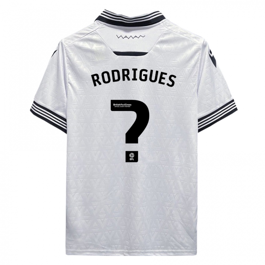 Kinder Carlos Rodrigues #0 Weiß Auswärtstrikot Trikot 2023/24 T-Shirt