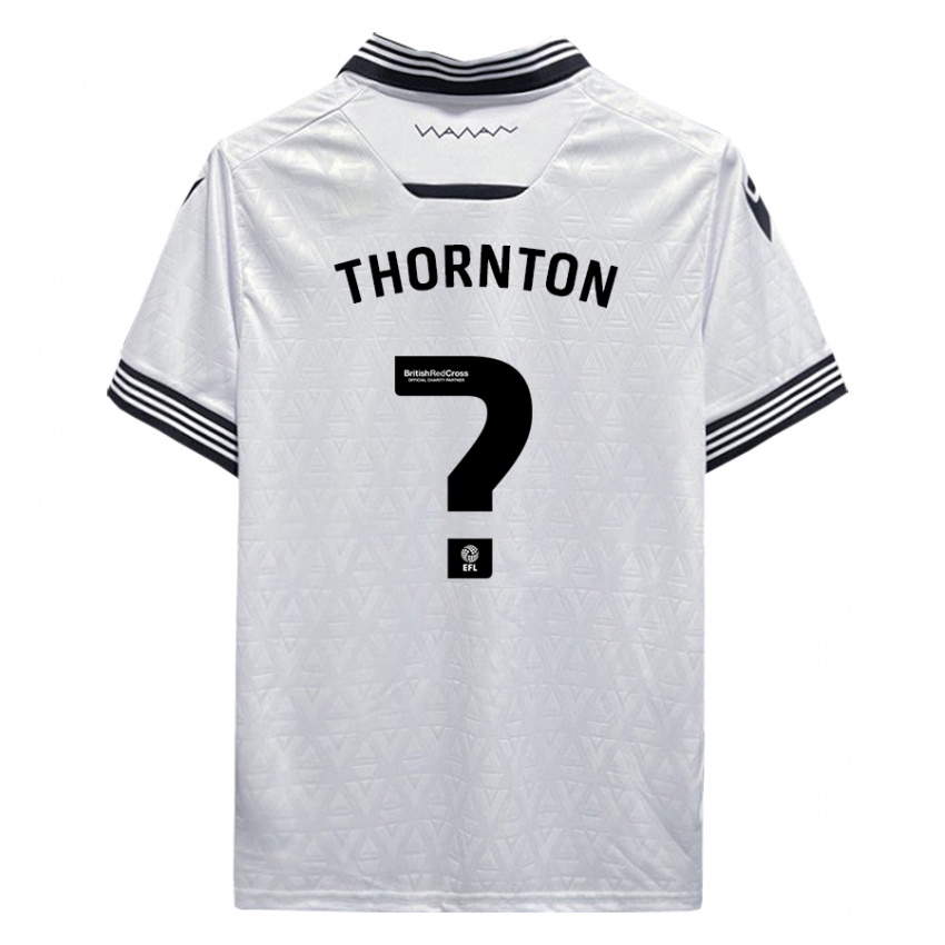 Kinder Jarvis Thornton #0 Weiß Auswärtstrikot Trikot 2023/24 T-Shirt