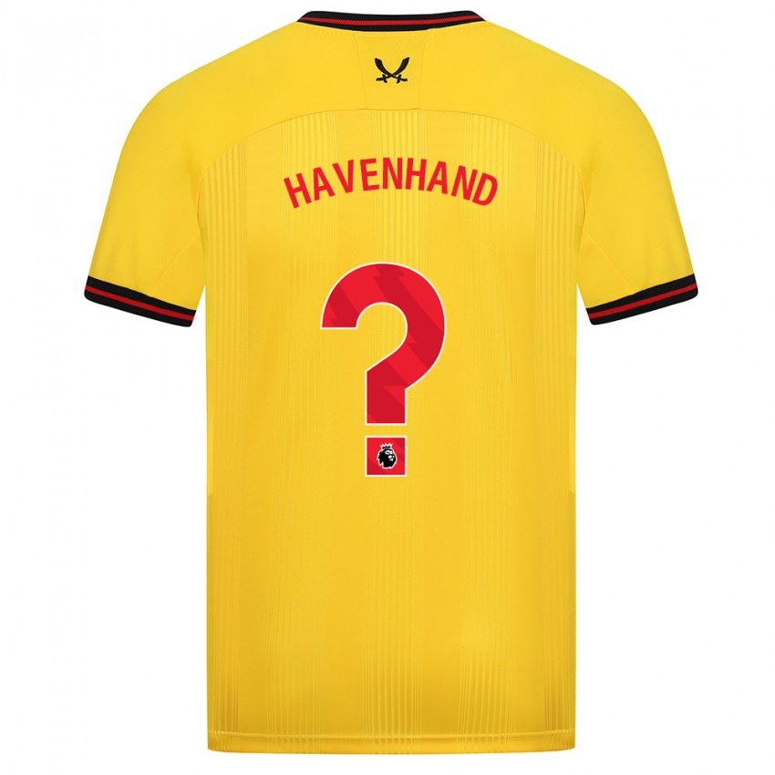 Kinder Kurtis Havenhand #0 Gelb Auswärtstrikot Trikot 2023/24 T-Shirt