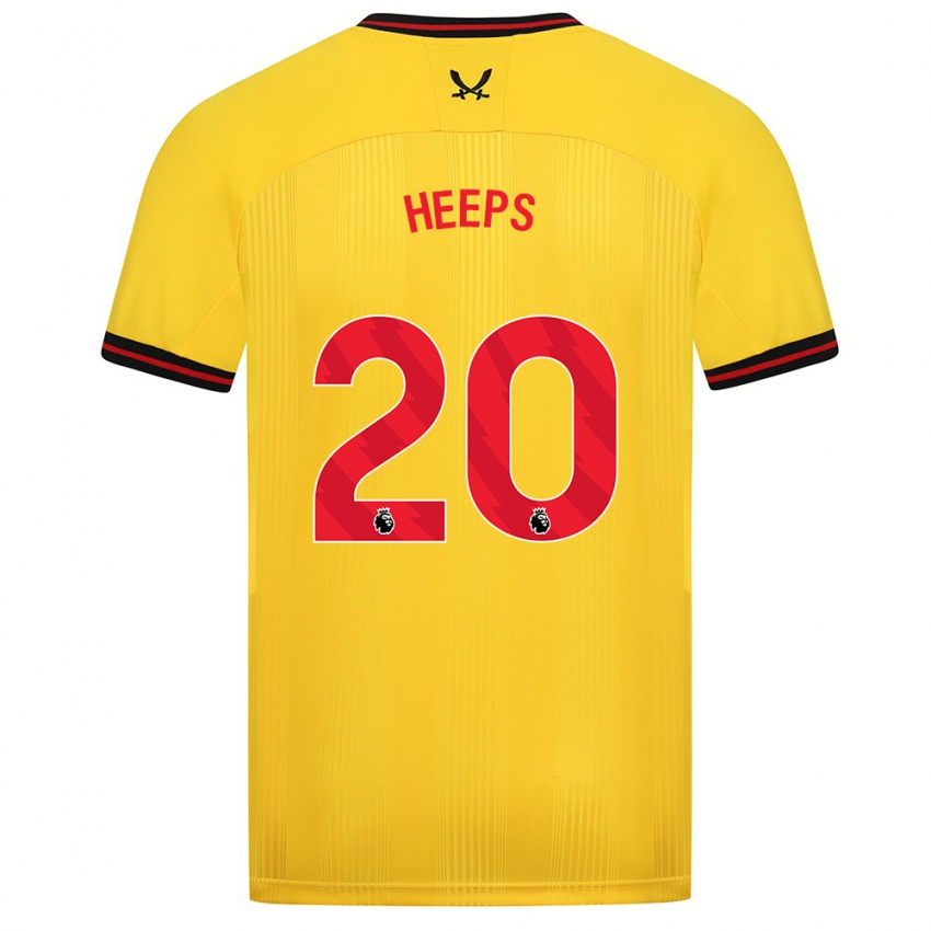 Kinder Eleanor Heeps #20 Gelb Auswärtstrikot Trikot 2023/24 T-Shirt