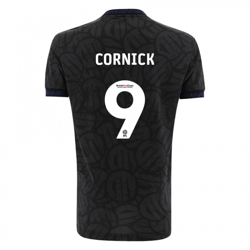 Kinder Harry Cornick #9 Schwarz Auswärtstrikot Trikot 2023/24 T-Shirt