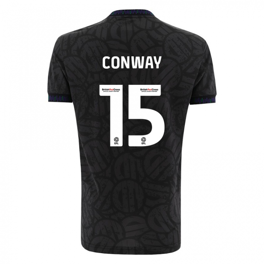 Kinder Tommy Conway #15 Schwarz Auswärtstrikot Trikot 2023/24 T-Shirt