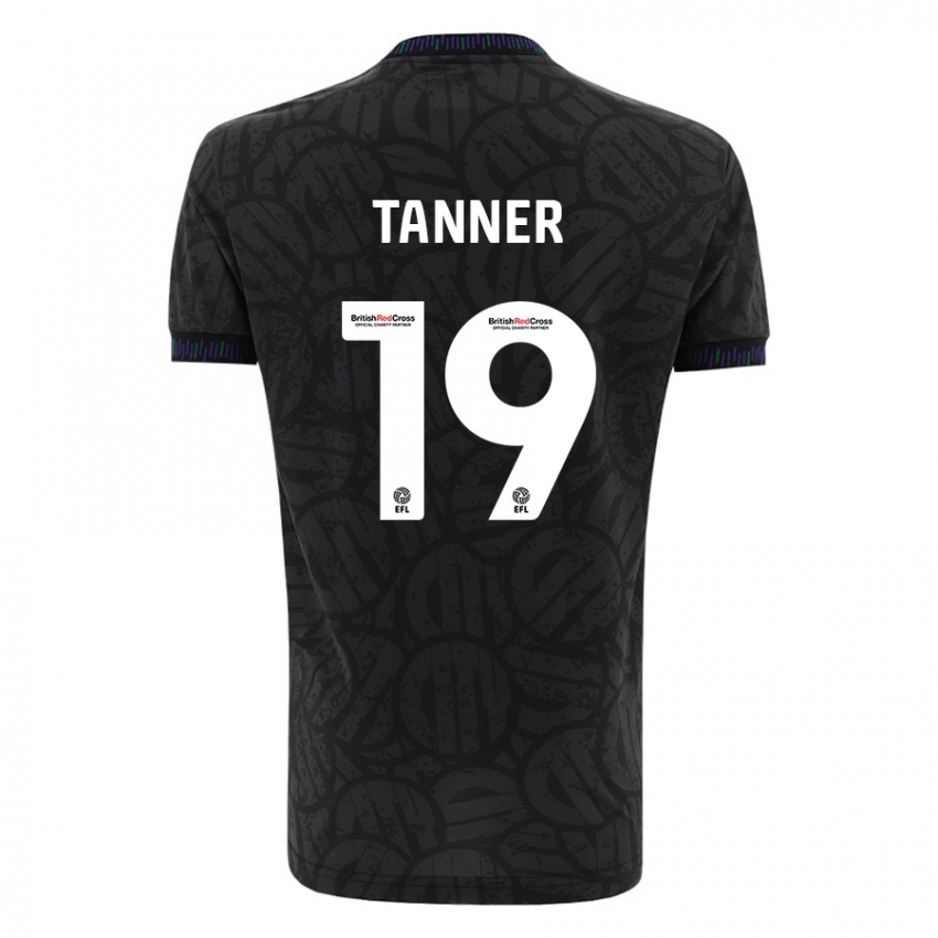 Kinder George Tanner #19 Schwarz Auswärtstrikot Trikot 2023/24 T-Shirt