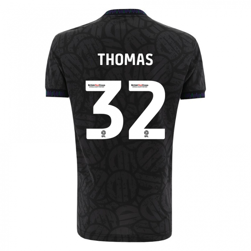 Kinder Lewis Thomas #32 Schwarz Auswärtstrikot Trikot 2023/24 T-Shirt