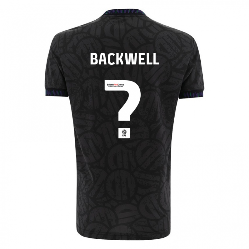 Kinder Tommy Backwell #0 Schwarz Auswärtstrikot Trikot 2023/24 T-Shirt