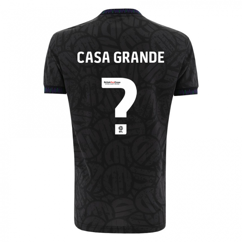 Kinder Josey Casa-Grande #0 Schwarz Auswärtstrikot Trikot 2023/24 T-Shirt