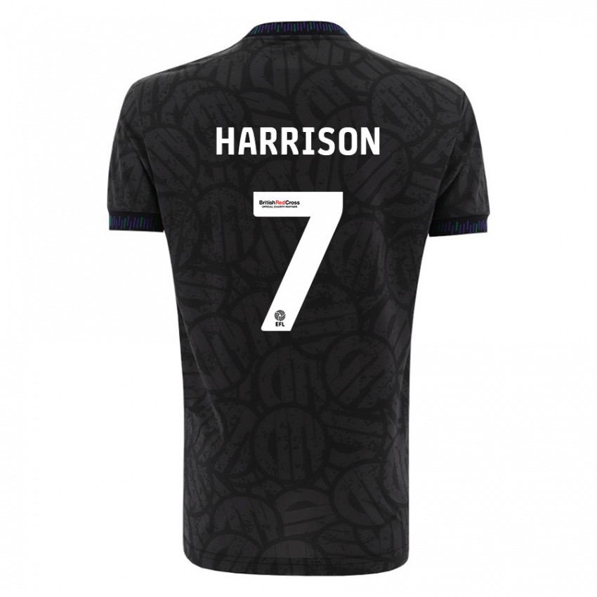 Kinder Abi Harrison #7 Schwarz Auswärtstrikot Trikot 2023/24 T-Shirt