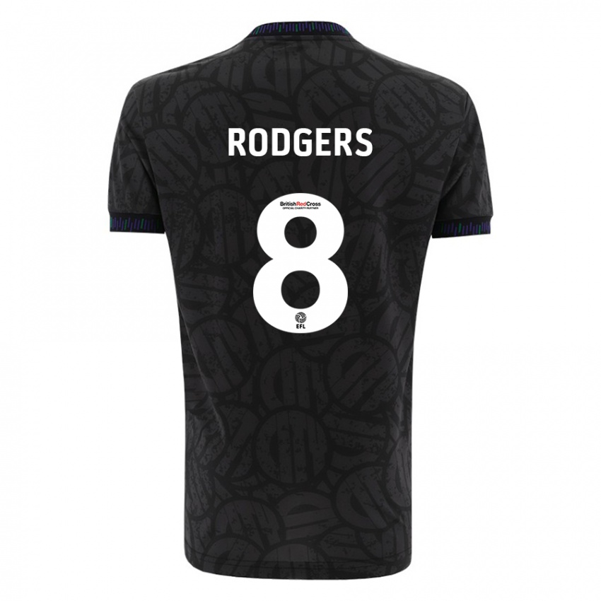 Kinder Amy Rodgers #8 Schwarz Auswärtstrikot Trikot 2023/24 T-Shirt