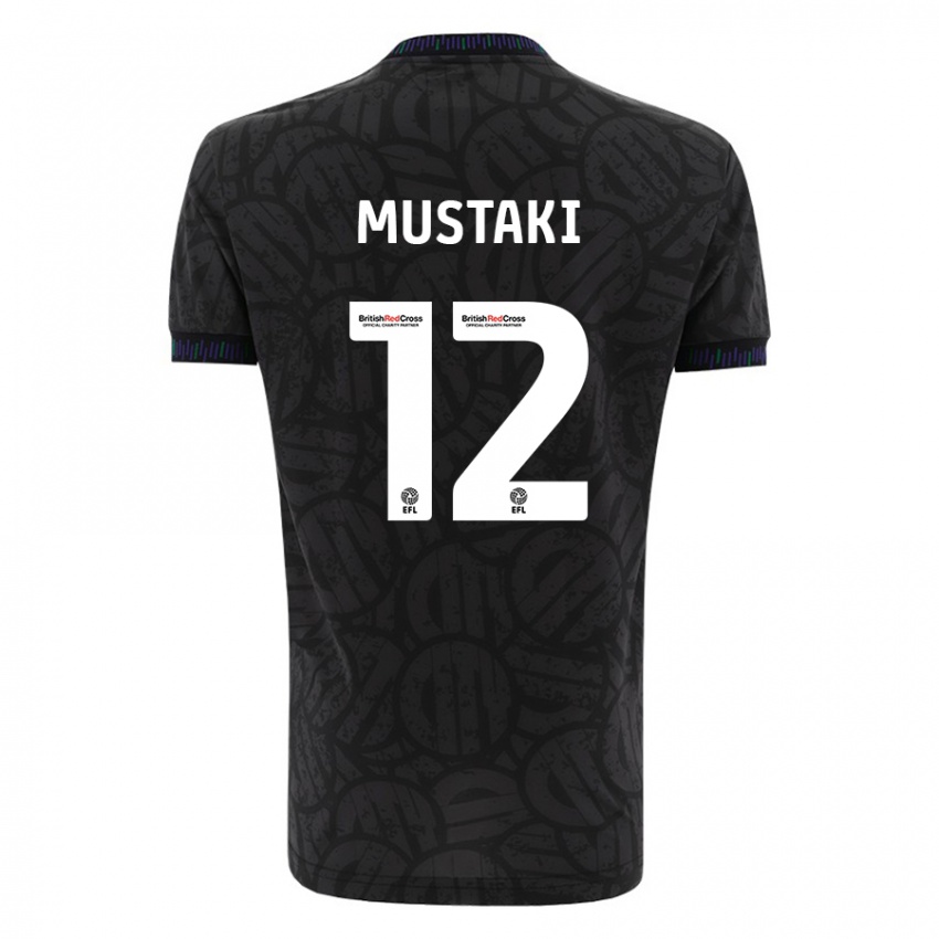 Kinder Chloe Mustaki #12 Schwarz Auswärtstrikot Trikot 2023/24 T-Shirt