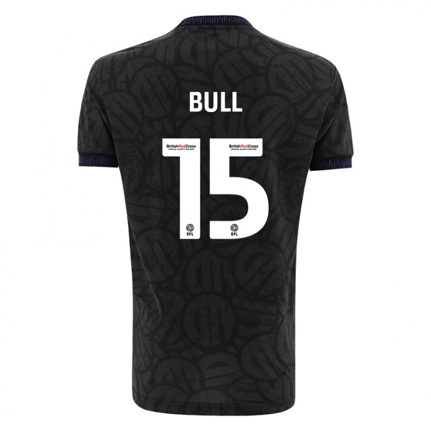 Kinder Jasmine Bull #15 Schwarz Auswärtstrikot Trikot 2023/24 T-Shirt