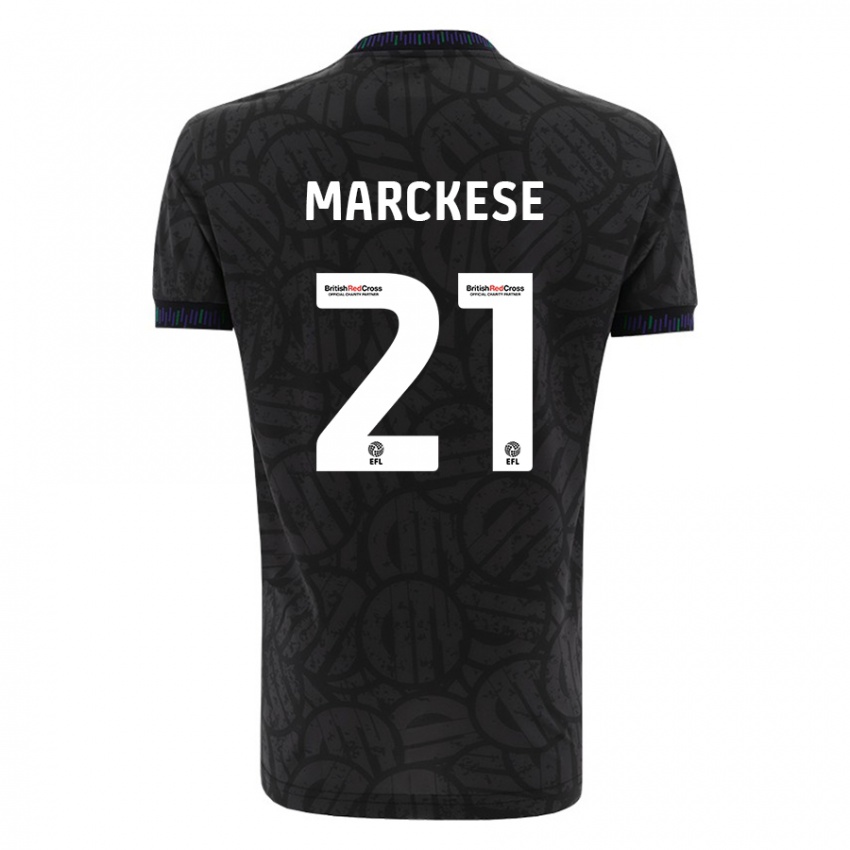 Kinder Kaylan Marckese #21 Schwarz Auswärtstrikot Trikot 2023/24 T-Shirt