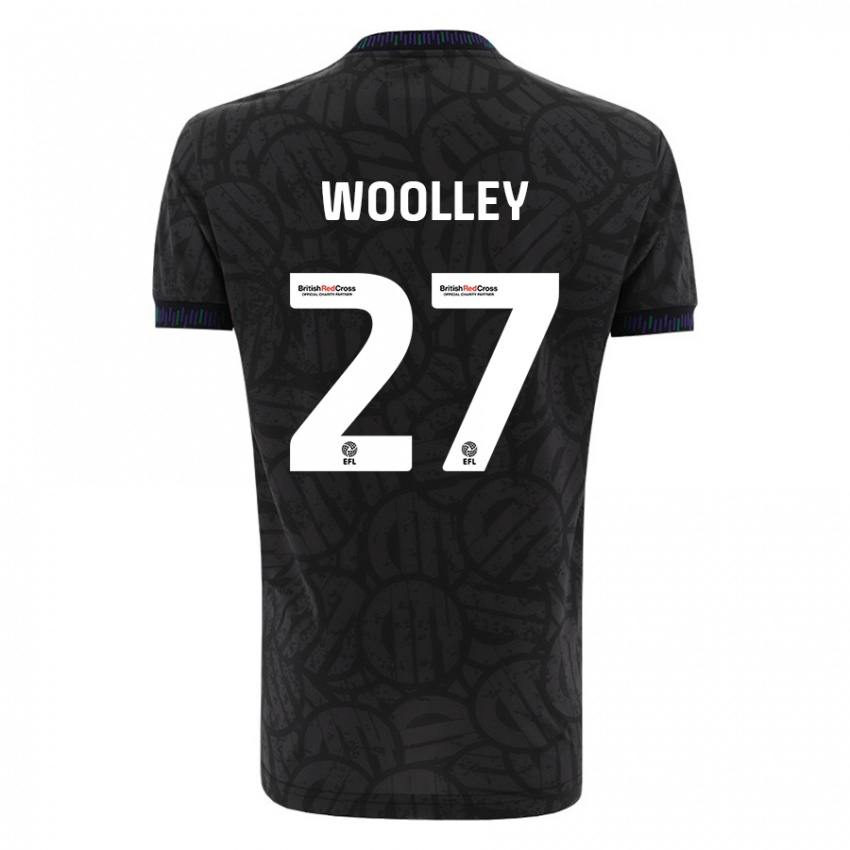 Kinder Jesse Woolley #27 Schwarz Auswärtstrikot Trikot 2023/24 T-Shirt