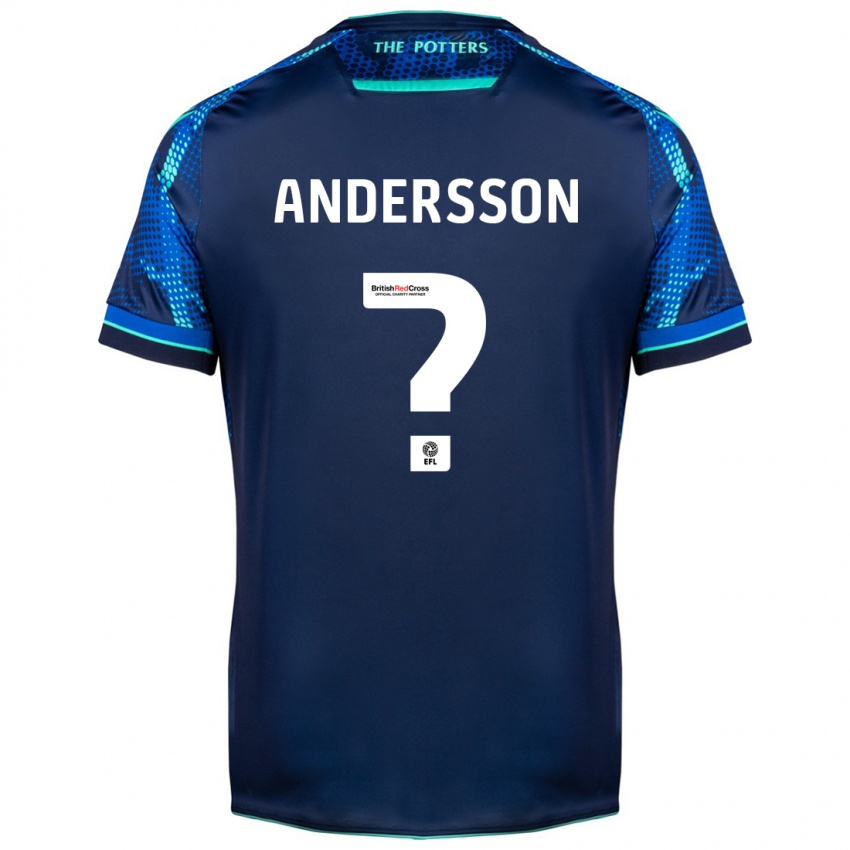 Kinder Edwin Andersson #0 Marine Auswärtstrikot Trikot 2023/24 T-Shirt