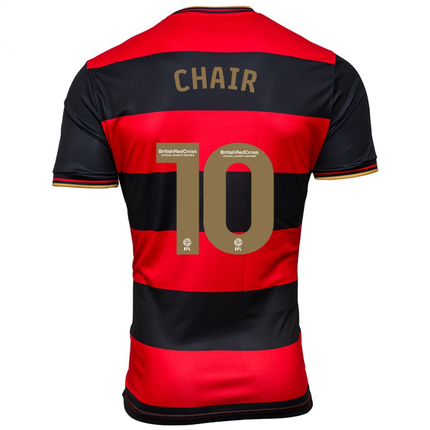 Kinder Ilias Chair #10 Schwarz Rot Auswärtstrikot Trikot 2023/24 T-Shirt