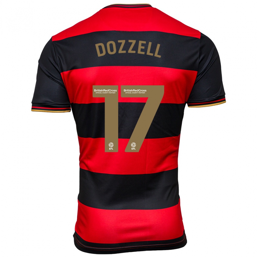 Kinder Andre Dozzell #17 Schwarz Rot Auswärtstrikot Trikot 2023/24 T-Shirt