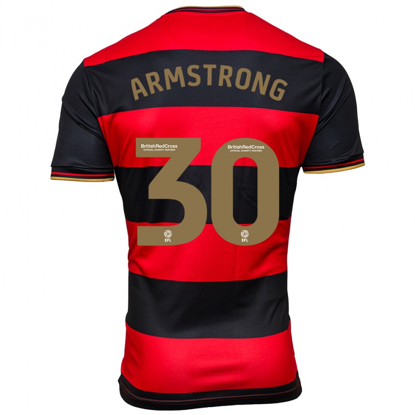 Kinder Sinclair Armstrong #30 Schwarz Rot Auswärtstrikot Trikot 2023/24 T-Shirt
