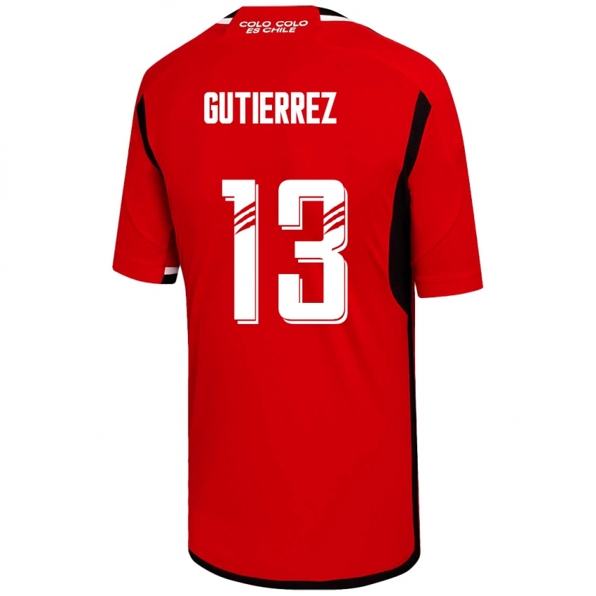 Kinder Bruno Gutiérrez #13 Rot Auswärtstrikot Trikot 2023/24 T-Shirt