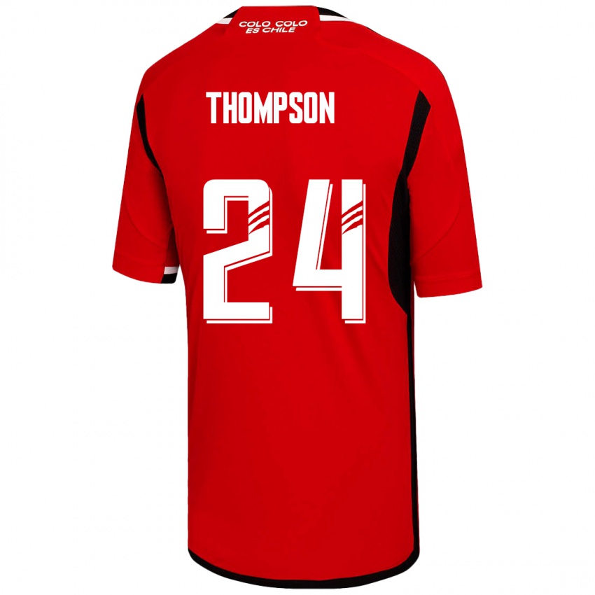 Kinder Jordhy Thompson #24 Rot Auswärtstrikot Trikot 2023/24 T-Shirt