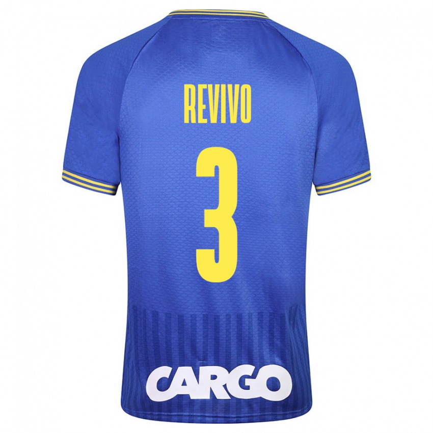 Kinder Roy Revivo #3 Blau Auswärtstrikot Trikot 2023/24 T-Shirt