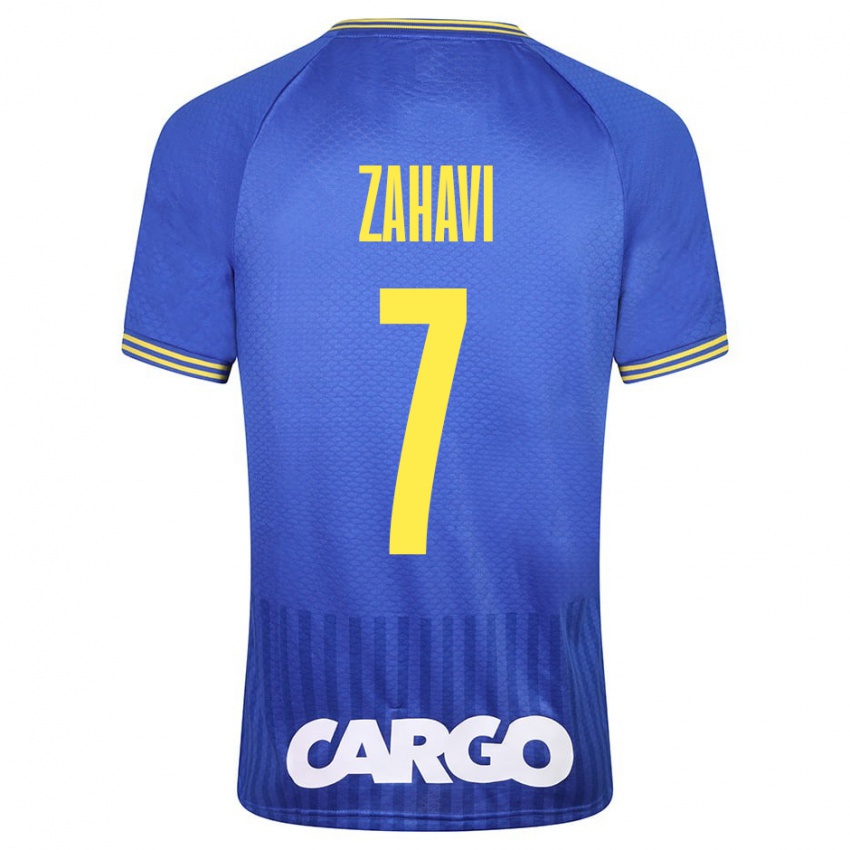 Kinder Eran Zahavi #7 Blau Auswärtstrikot Trikot 2023/24 T-Shirt