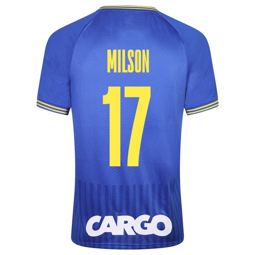 Kinder Milson #17 Blau Auswärtstrikot Trikot 2023/24 T-Shirt