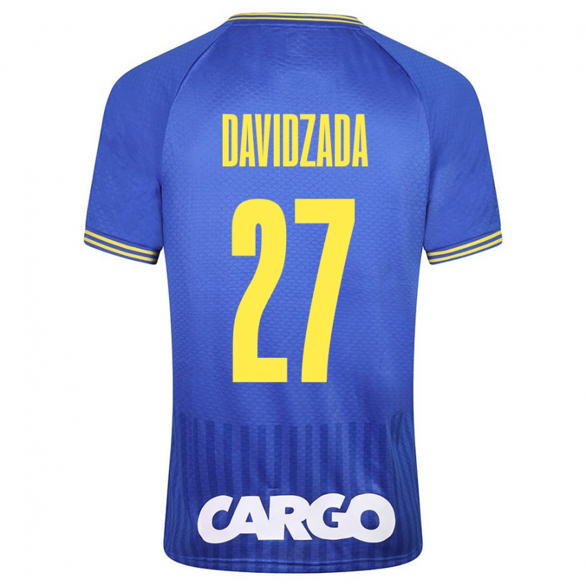 Kinder Ofir Davidzada #27 Blau Auswärtstrikot Trikot 2023/24 T-Shirt