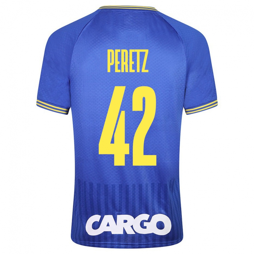 Kinder Dor Peretz #42 Blau Auswärtstrikot Trikot 2023/24 T-Shirt