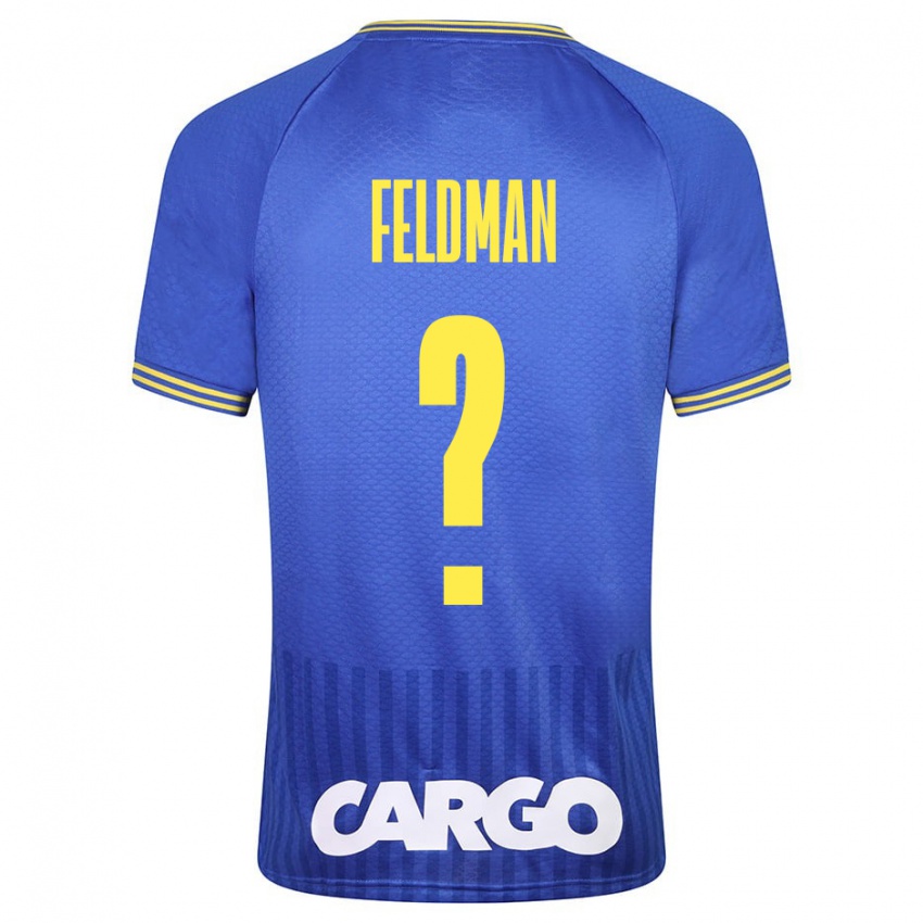 Kinder Ron Feldman #0 Blau Auswärtstrikot Trikot 2023/24 T-Shirt