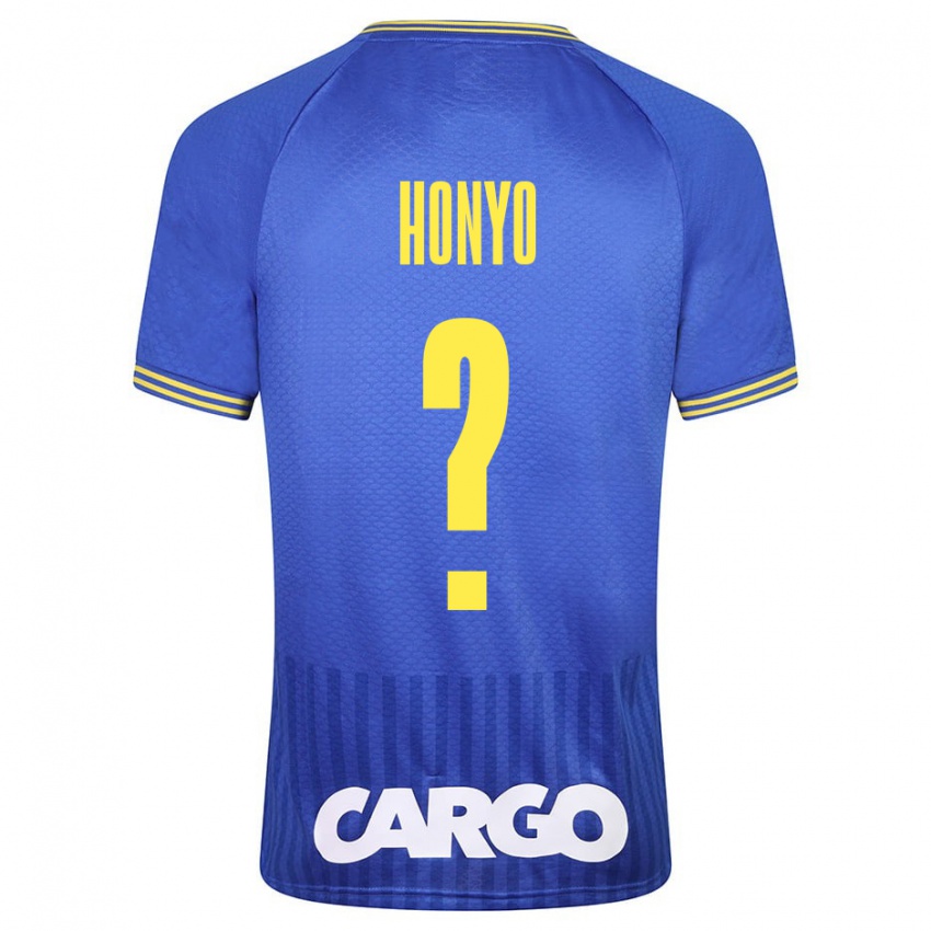 Kinder Yoav Honyo #0 Blau Auswärtstrikot Trikot 2023/24 T-Shirt