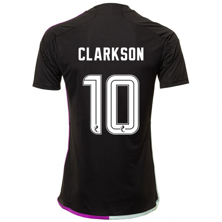 Kinder Leighton Clarkson #10 Schwarz Auswärtstrikot Trikot 2023/24 T-Shirt