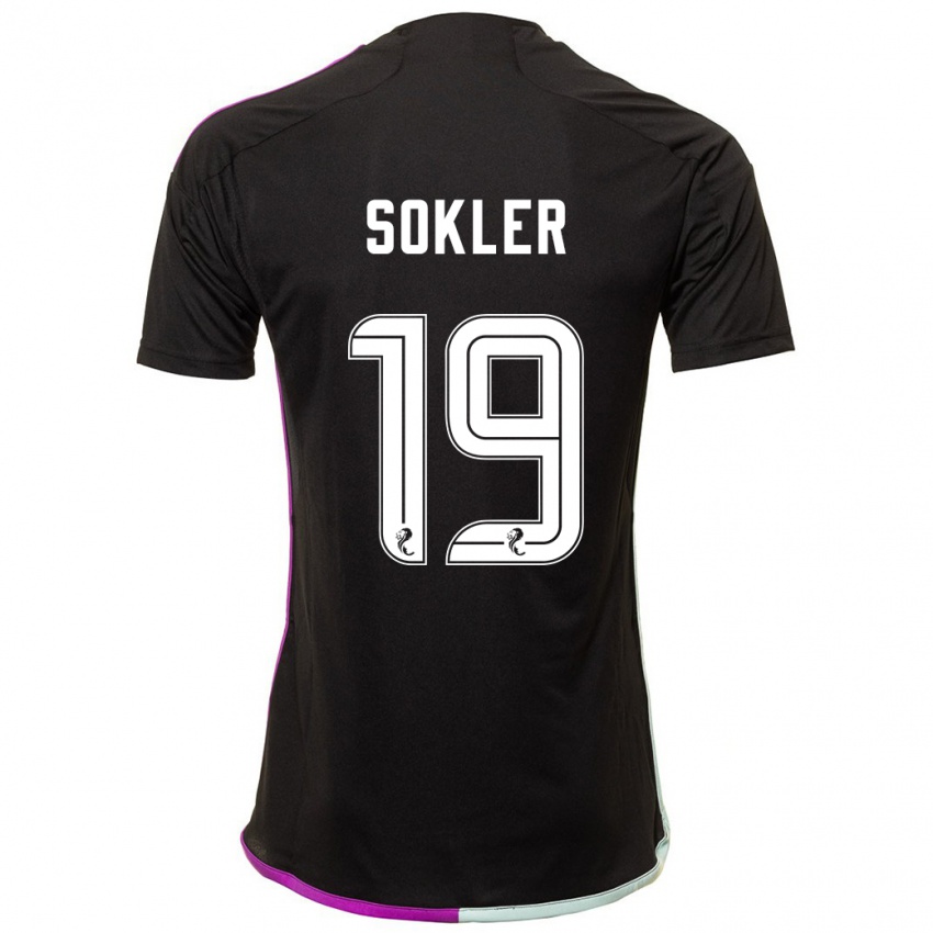 Kinder Ester Sokler #19 Schwarz Auswärtstrikot Trikot 2023/24 T-Shirt