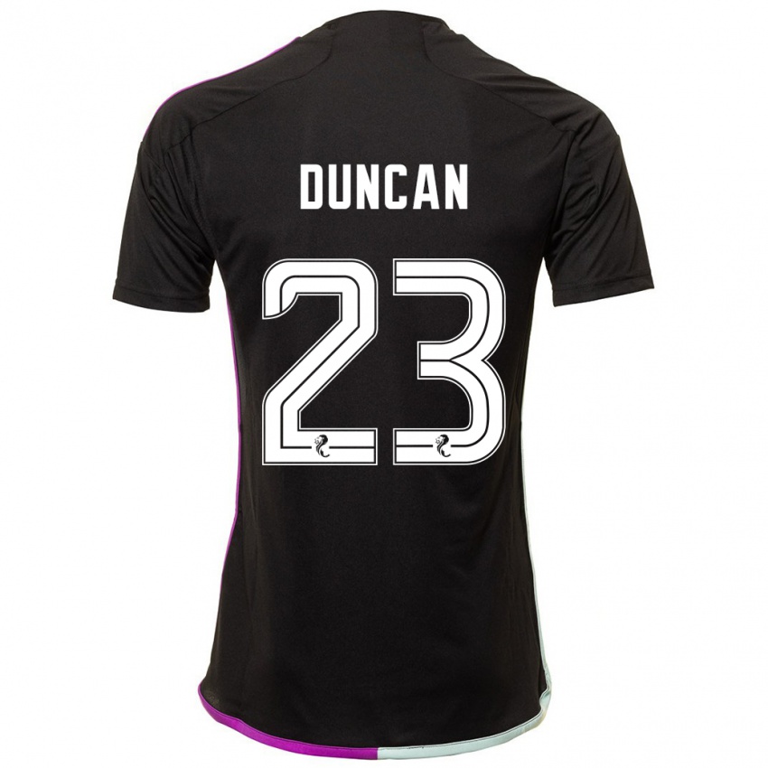 Kinder Ryan Duncan #23 Schwarz Auswärtstrikot Trikot 2023/24 T-Shirt