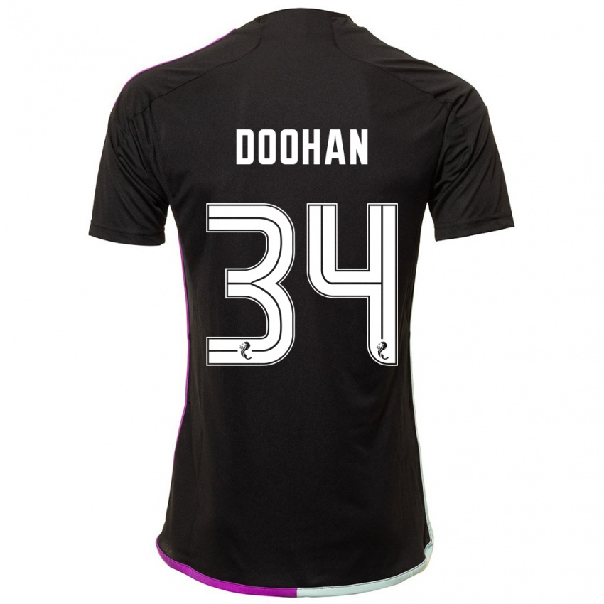 Kinder Ross Doohan #34 Schwarz Auswärtstrikot Trikot 2023/24 T-Shirt