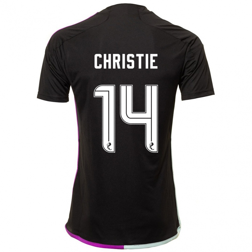 Kinder Mya Christie #14 Schwarz Auswärtstrikot Trikot 2023/24 T-Shirt